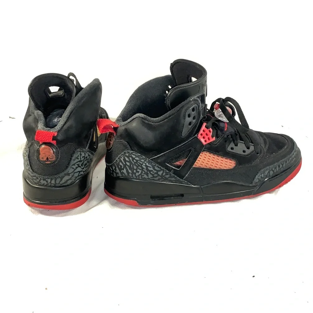 Men’s Air Jordan Spizike ‘Anthracite’ Black and Red High-Top Sneakers
